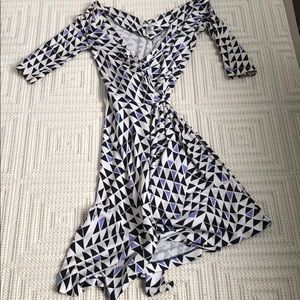 DVF silk wrap dress